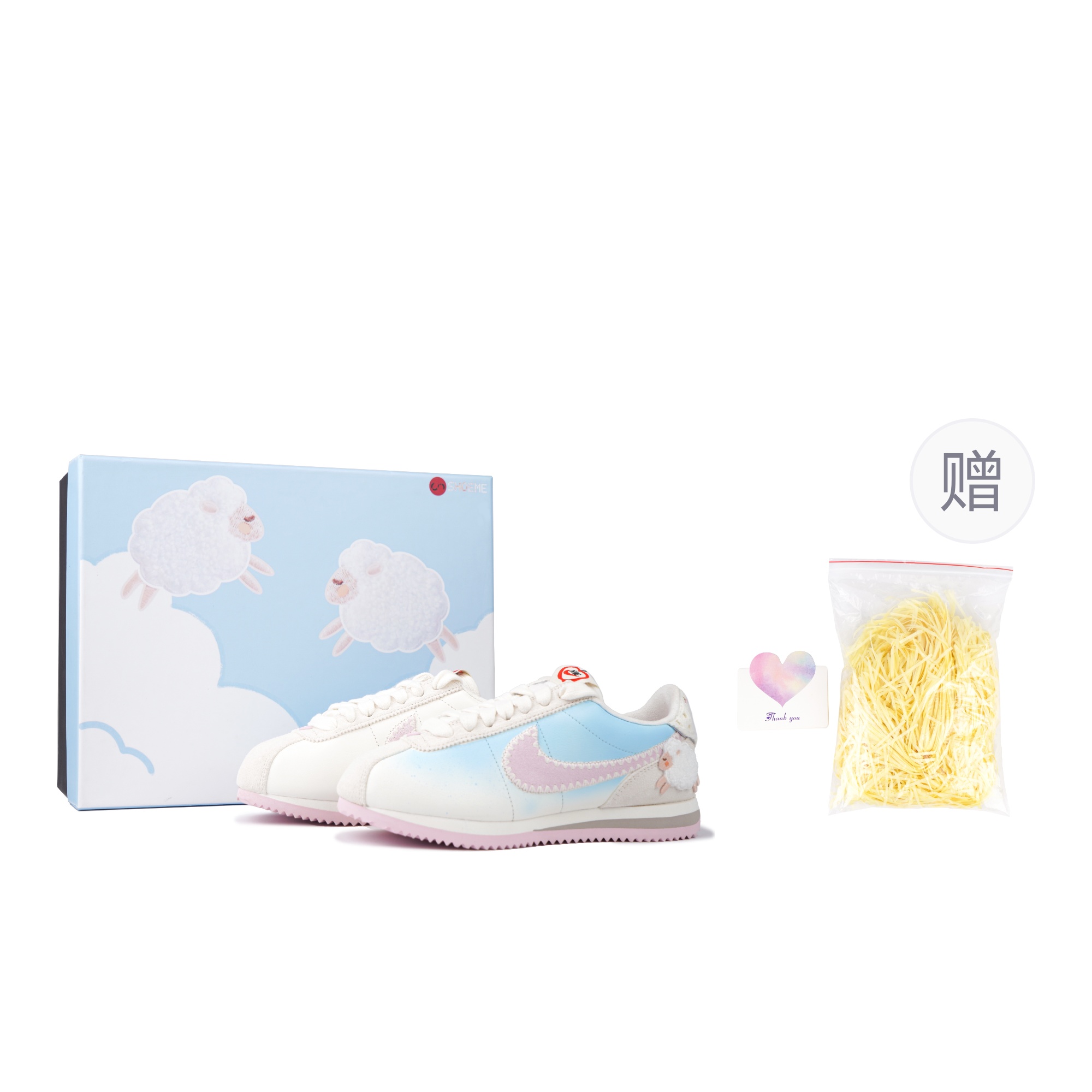 Nike Cortez Abrasion Resistant Abrasion Resistant Low top Running Shoes Women’s Blue Pink