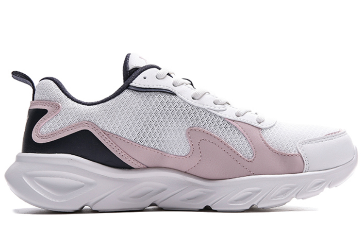 XTEP Breathable And Lightweight Low top Running Shoes Women’s Beige Gray Pink