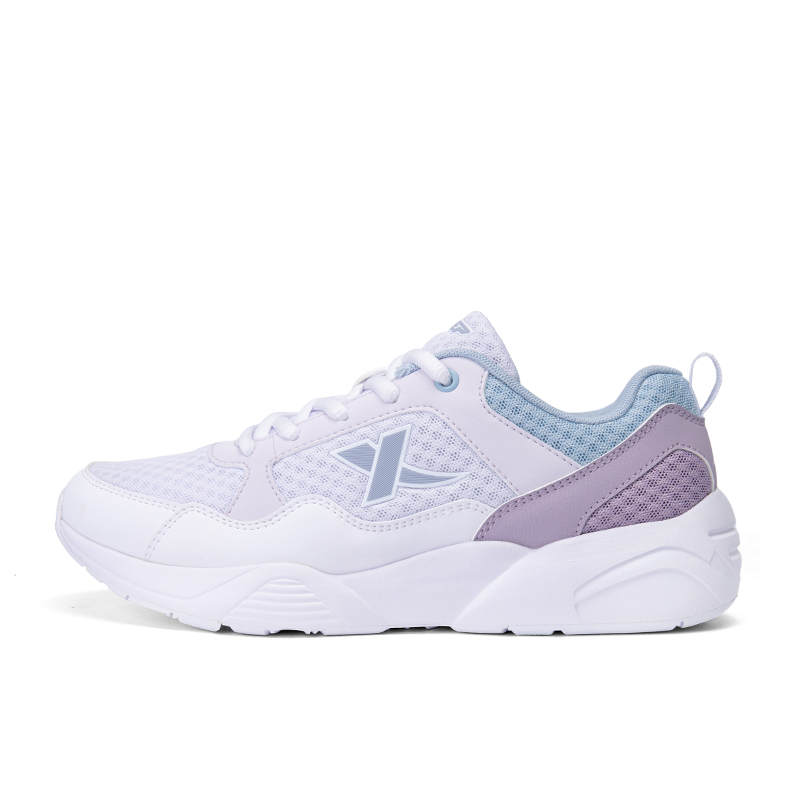 XTEP Comfortable Abrasion Resistant Breathable Low top Running Shoes Women’s White Purple