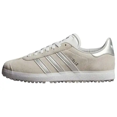 Gazelle Wmns Adidas Originals Spikeless Golf 'Crystal White Silver Metallic'