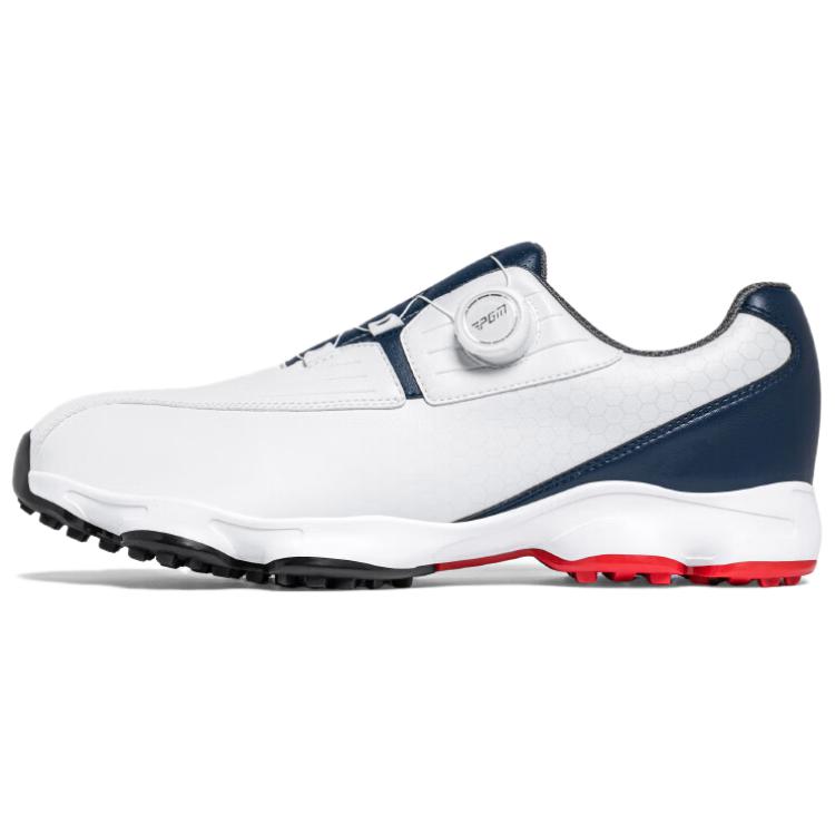 PGM Cushioning Slip Resistant Abrasion Resistant Low top Golf Shoes Men’s White Blue