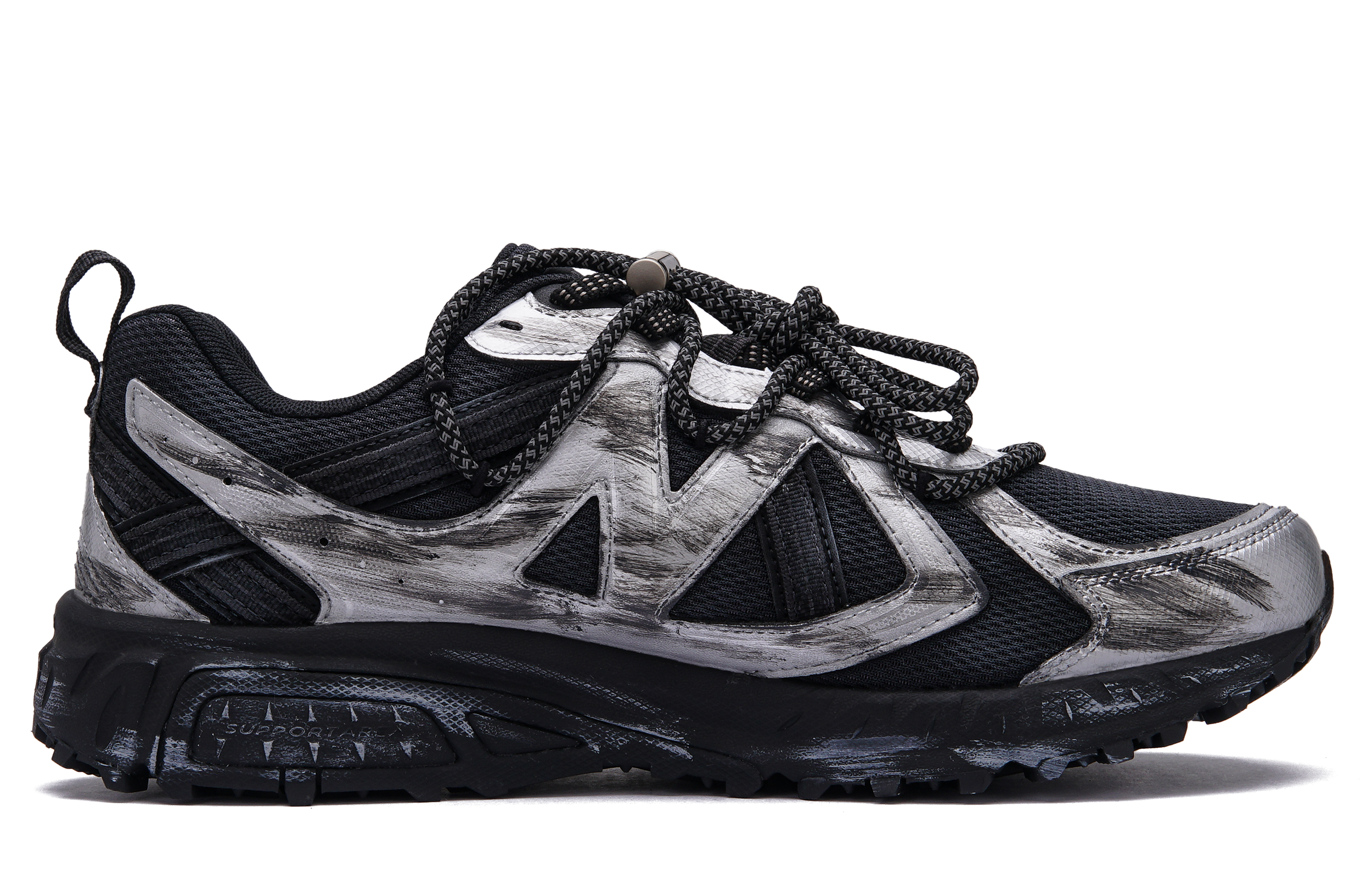 New Balance NB 410 Abrasion Resistant Low top Running Shoes Unisex Silver Black