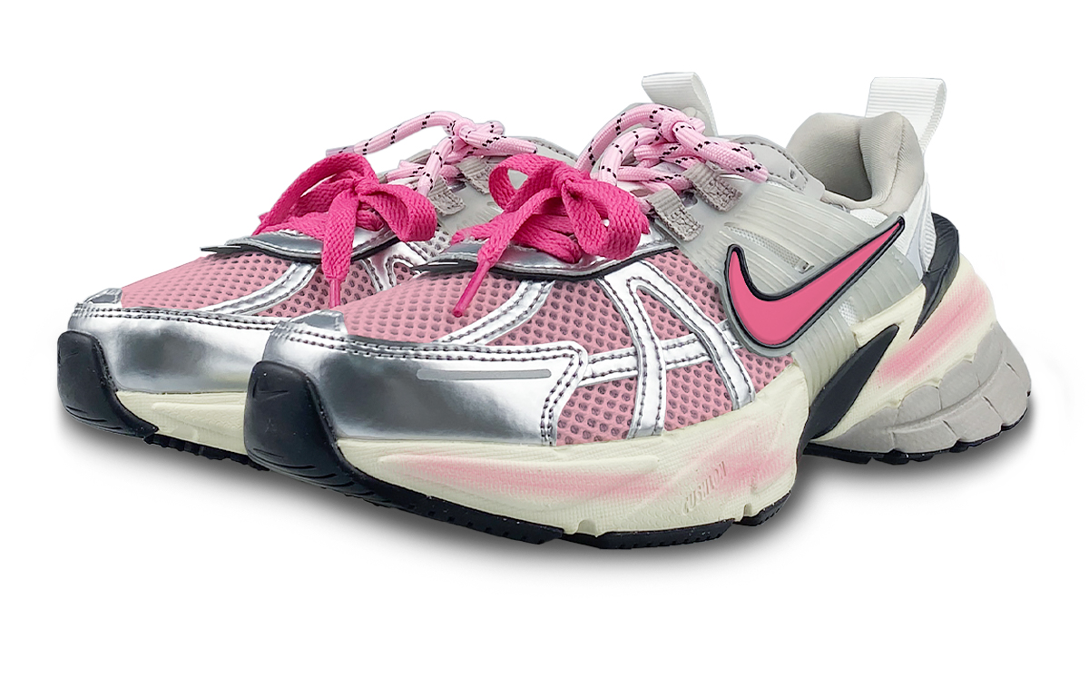Nike V2K Run Low top Running Shoes Women’s White Pink Silver