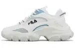 FILA Filament Cushioning, Wear Resistant Low top Chunky Sneakers Women's White Blue