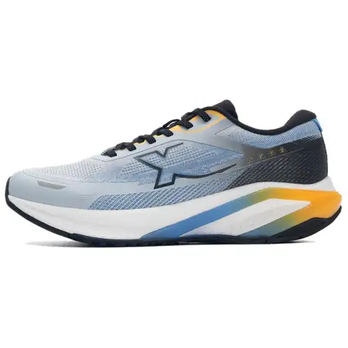 Xtep Xingyao 2 comfortable and versatile PU mesh non-slip and wear-resistant low-top running shoes men's blue and black