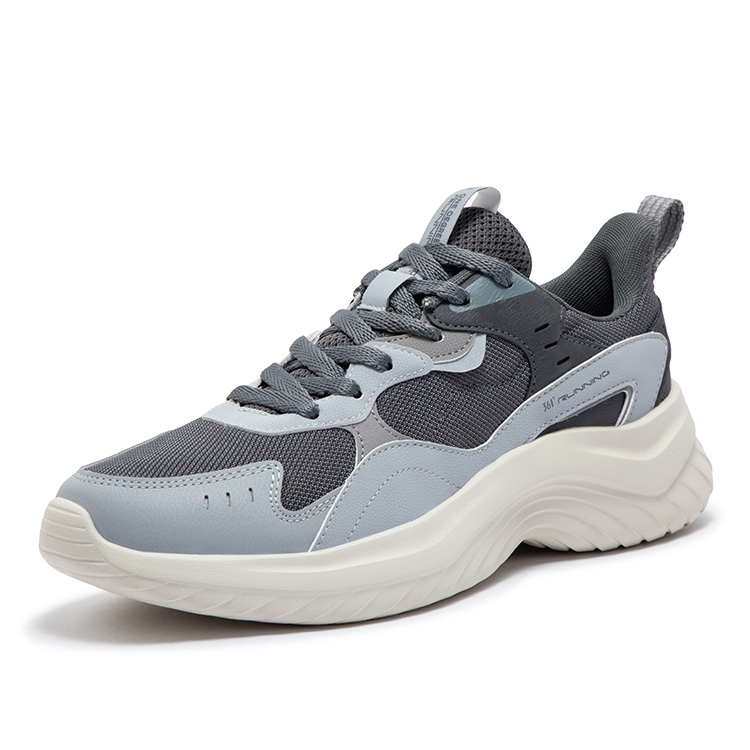 361° Slip Resistant Abrasion Resistant Low top Casual Running Shoes Men’s Cool Mist Gray