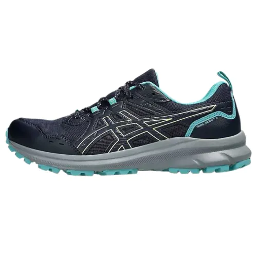 Asics Trail Scout 3 Cushioning Low top Running Shoes Men's Blue Black