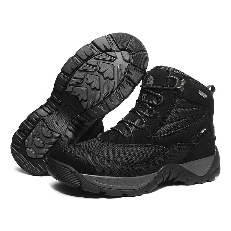 OFF WIERAH Slip Resistant Abrasion Resistant High top Mountaineering Shoes Men’s