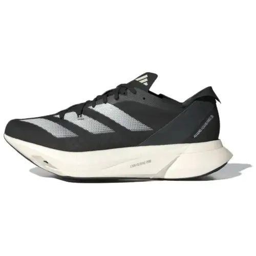 Adidas Adizero Adios Pro 3 Comfortable, lightweight, non-slip, wear-resistant, low-top, marathon long-distance running shoes, men's black and silver