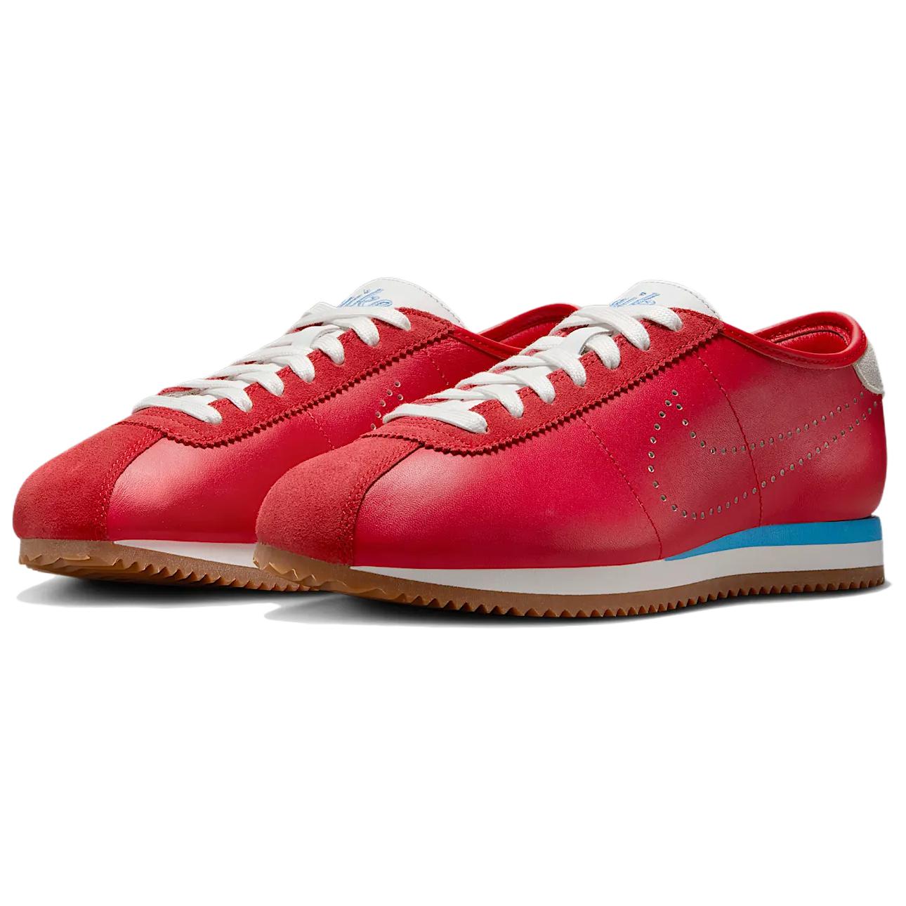 Nike Cortez Leather University Red University Blue Perforated Swoosh Women’s