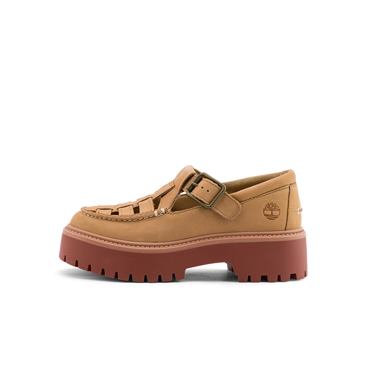 Женские туфли Timberland Mary Jane (бежевые)
