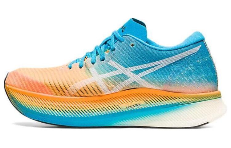 Женские кроссовки ASICS Metaspeed Sky (сине-оранжевые)