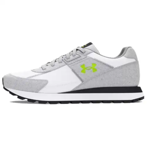 Under Armour Breathable And Lightweight Low top Running Shoes Men's White Gray