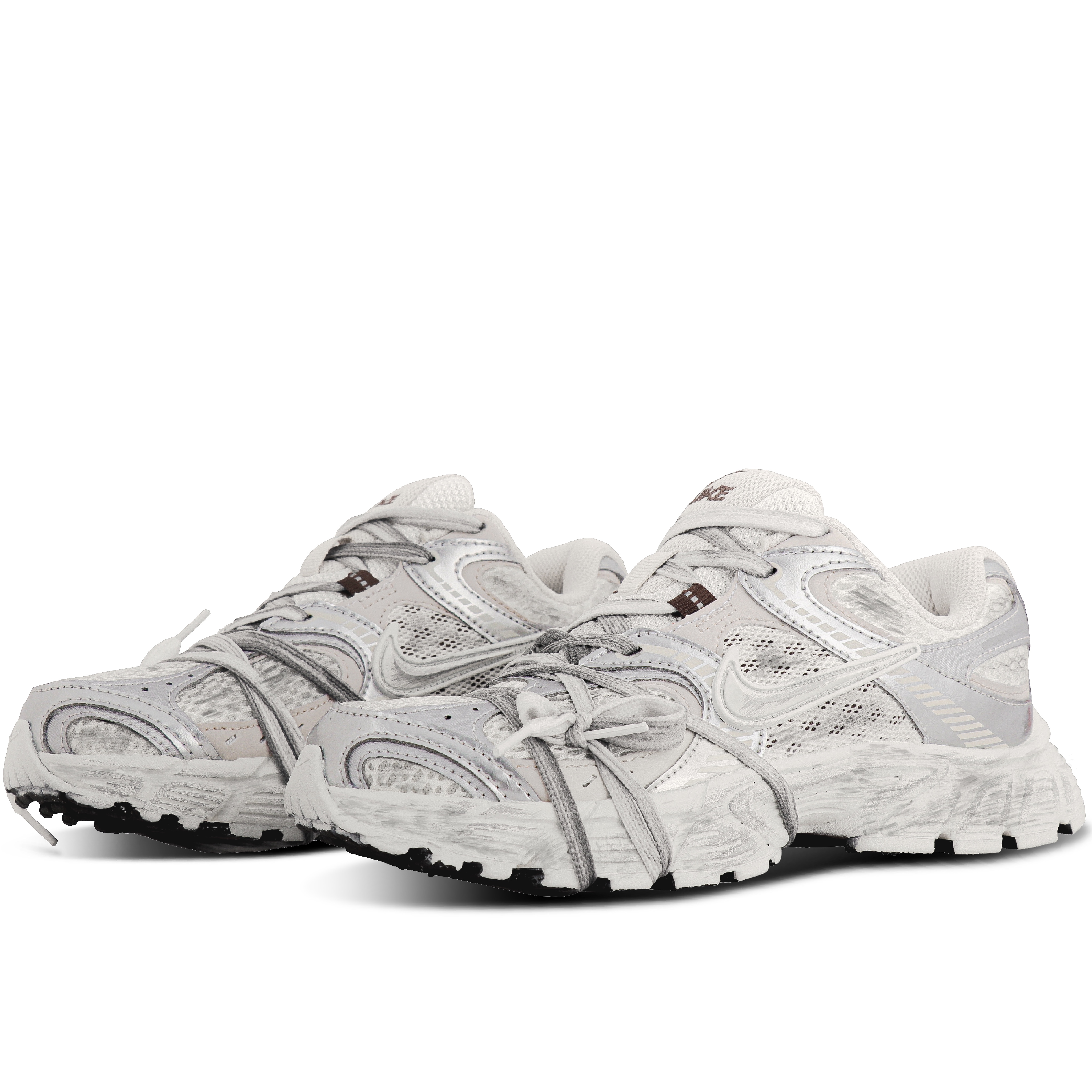 Nike V5 RNR Abrasion Resistant Breathable Abrasion Resistant Breathable Low top Running Shoes Unisex Silver Gray