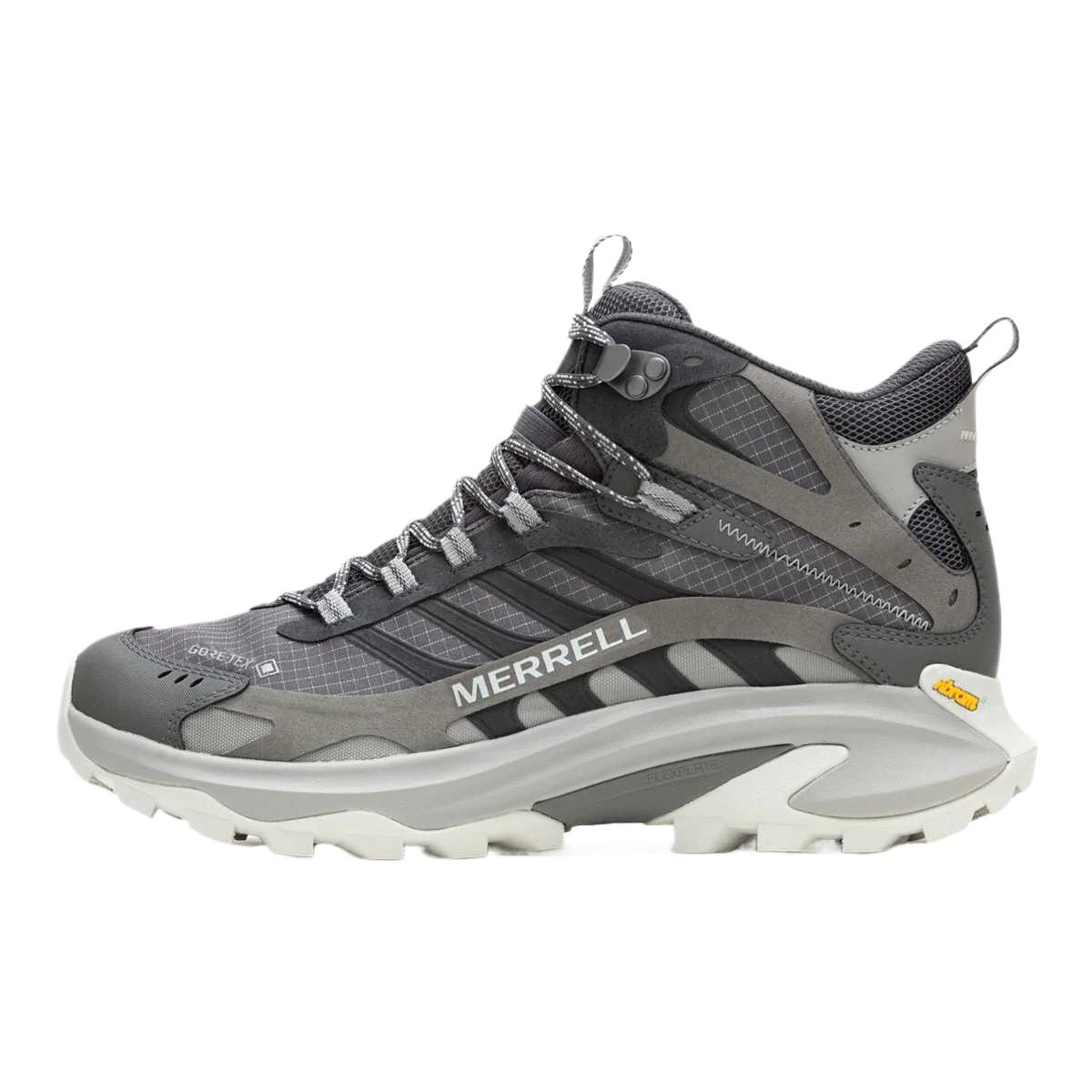 MERRELL MOAB SPEED 2 Abrasion Resistant, Non Slip, And Waterproof, Breathable Mid top Outdoor Shoes Men’s Gray