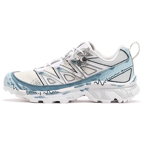 SALOMON XT 6 Slip Resistant, Abrasion Resistant, Breathable Low top Outdoor Shoes Unisex Blue White