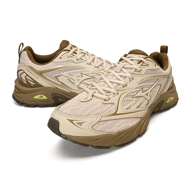 Mizuno FIYI V2 Cushioning Slip Resistant Abrasion Resistant Low top Sports Running Shoes Unisex Yellow Mud