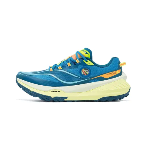 Li Ning Dilu Abrasion Resistant Slip Resistant Low top Running Shoes Men's Blue