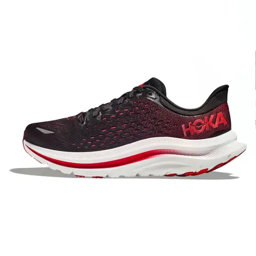 HOKA ONE ONE Kawana Cushioning, Wear Resistant Low top Running Shoes Men's Black Red