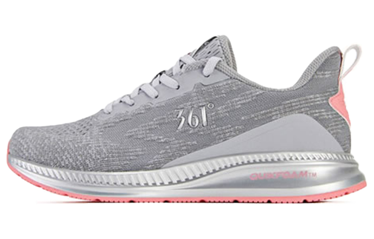361° Q Rebound Technology Cushioning Low top Running Shoes Women’s Gray Pink