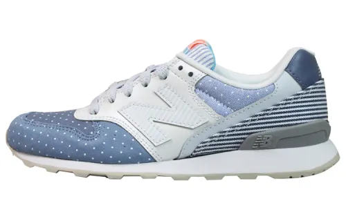 New Balance NB 996 Vintage Fabric Low top Marathon Running Shoes Women's Blue White