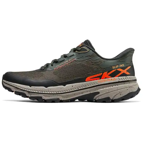 Skechers GO RUN Trail Altitude 2.0 Abrasion Resistant Low top Running Shoes Men's Olive Green