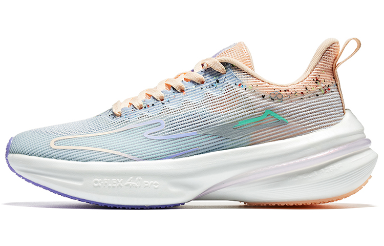 Erke Qitan 4.0 Pro Support Low top Running Shoes Women’s Blue Fluorescent Nude