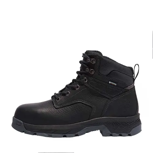 Timberland TiTan Leather Breathable, Waterproof, Abrasion Resistant, Slip Resistant Crew Outdoor Boots Women's Black
