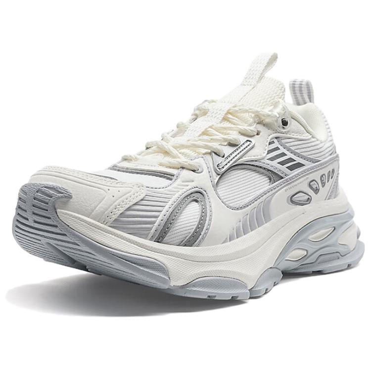 XTEP Slip Resistant Abrasion Resistant Low top Outdoor Shoes Women’s White Gray