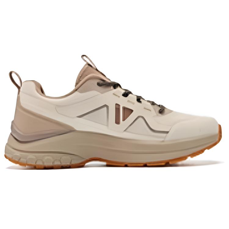 QIAODAN Abrasion Resistant Breathable Coverage Low top Casual Trail Running Shoes Women’s Beige Umber