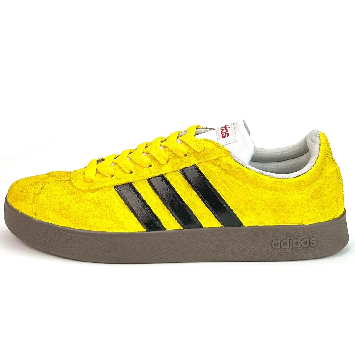 Adidas VL COURT 2.0 Cushioning, Wear Resistant Low top Skateboard Shoes Unisex Yellow
