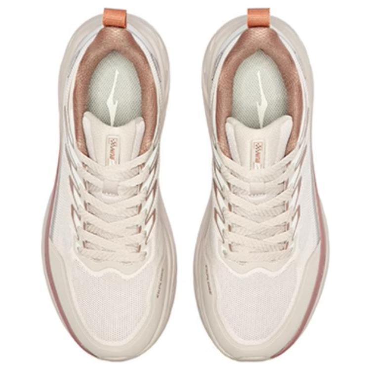 Erke Cushioning Abrasion Resistant Breathable Low top Running Shoes Women’s Painted Gray Cinnamon Powders