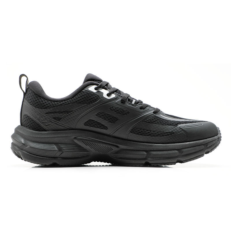 XTEP Cushioning Breathable Abrasion Resistant Low top Casual Running Shoes Men’s Black Silver