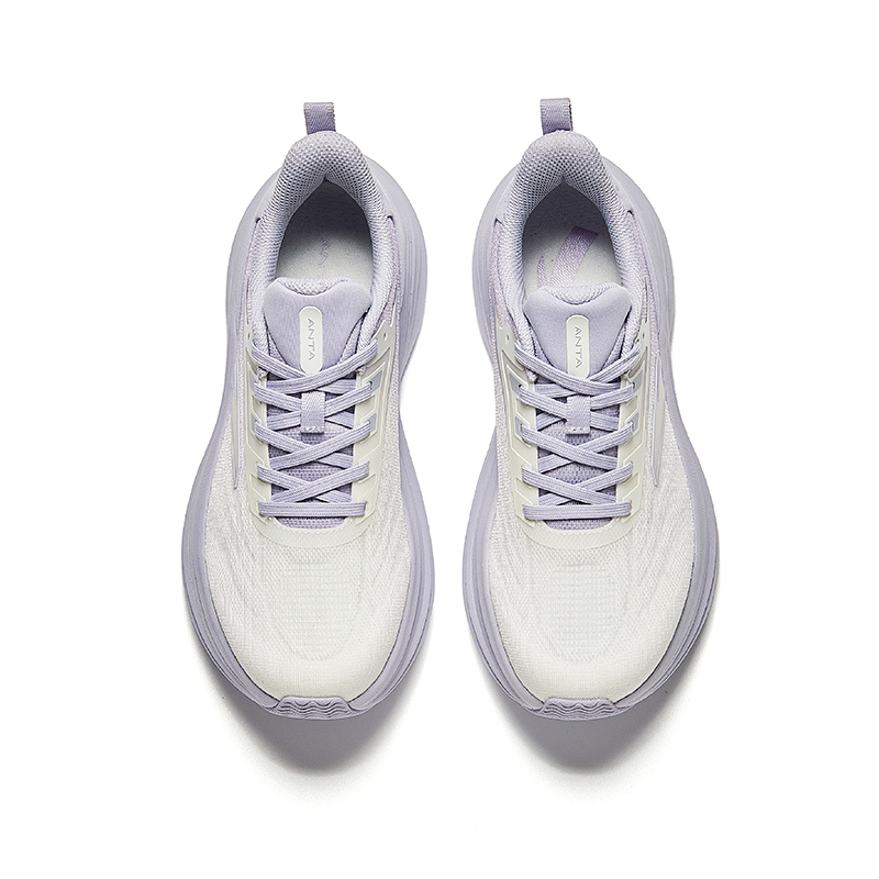 Anta Breathable Height Increasing Low top Running Shoes Women’s Light Purple Gray