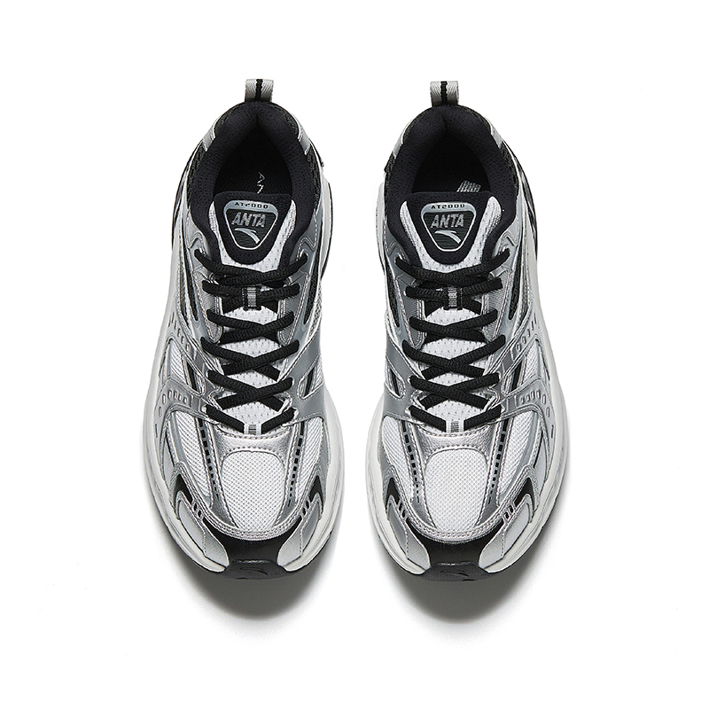Anta OG2000 Slip Resistant Abrasion Resistant Low top Running Shoes Men’s Silver Gray Black