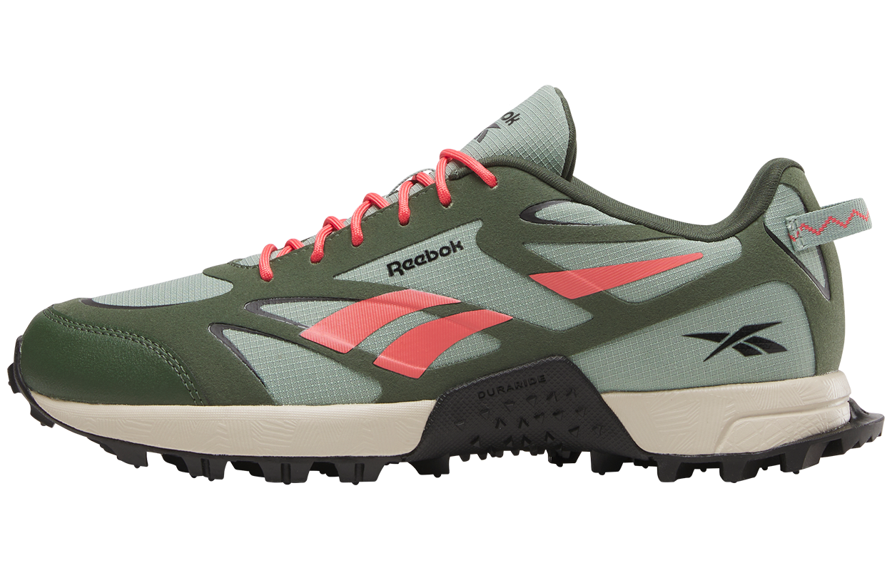 Reebok Abrasion Resistant Low top Casual Trail Running Shoes Women’s Green/Pink