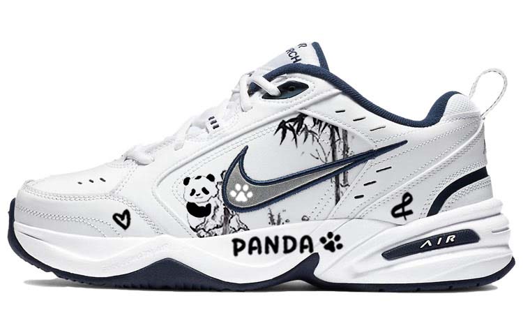 Nike Air Monarch 4 Synthetic Leather, Leather Slip Resistant Abrasion Resistant Low top Chunky Sneakers Unisex