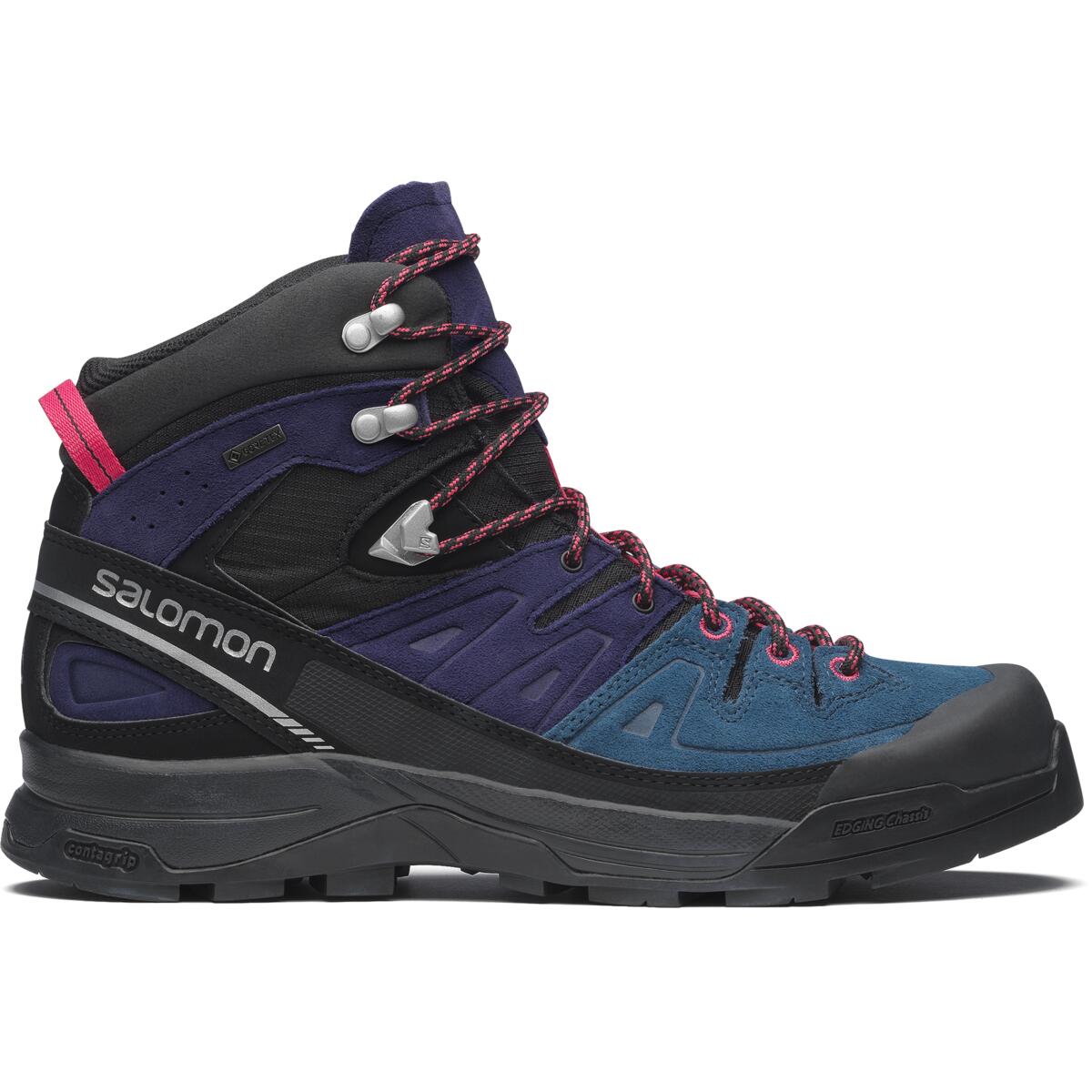 SALOMON X ALP Abrasion Resistant Support Lightweight Mid top Running Shoes Unisex Blue Purple