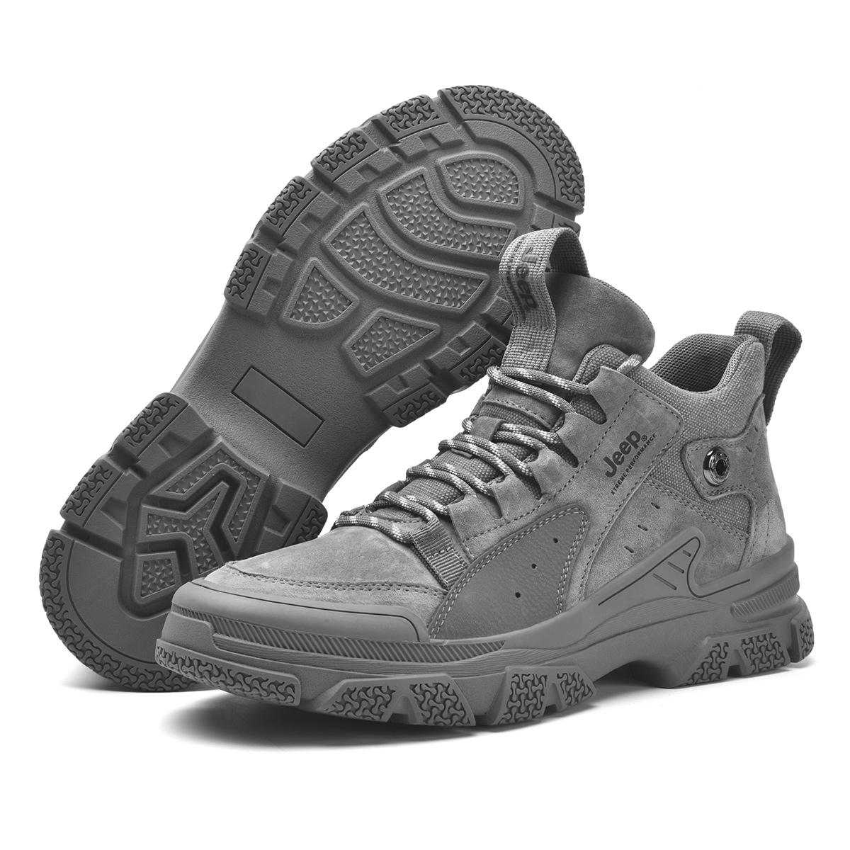 Jeep Mid top Outdoor Shoes Men’s Gray