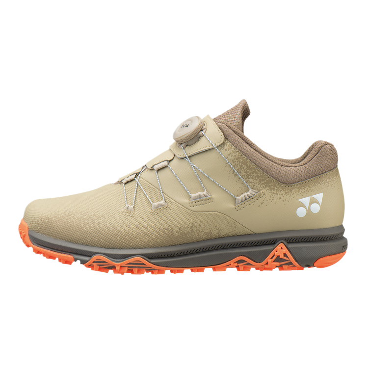 YONEX Abrasion Resistant Coverage Abrasion Resistant Coverage Low top Golf Shoes Men’s Light Brown