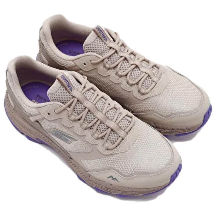 Skechers Abrasion Resistant Breathable Low top Running Shoes Women’s Beige Purple