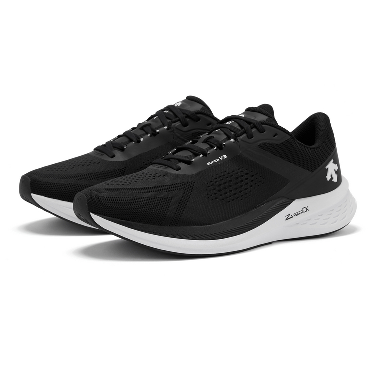 DESCENTE ENERZITE SUPER V3 Rebound Breathable And Lightweight Low top Running Shoes Unisex Black