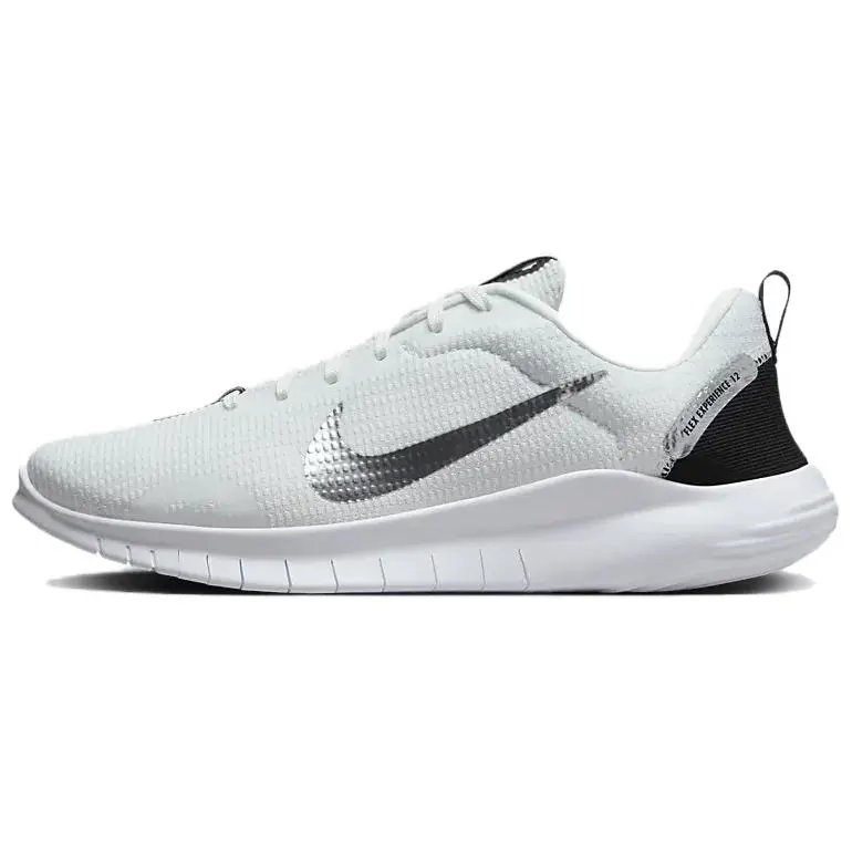 Nike Flex Experience Run 12 Premium Summit White Black White Metallic Silver Women's