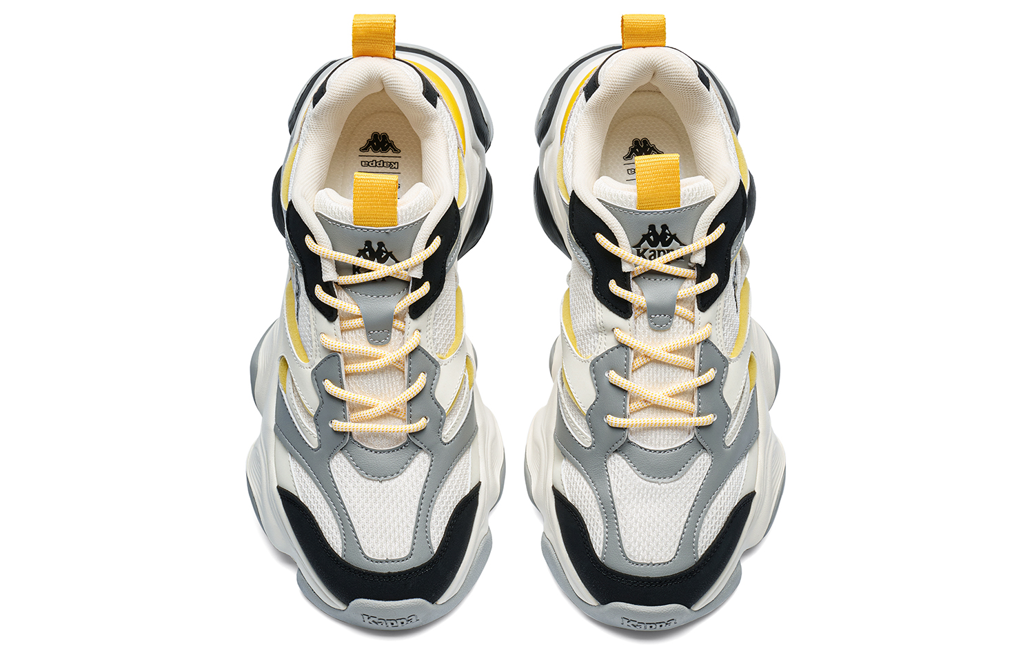 Kappa Cushioning Slip Resistant Cushioning Slip Resistant Low top Running Shoes Men’s White Gray