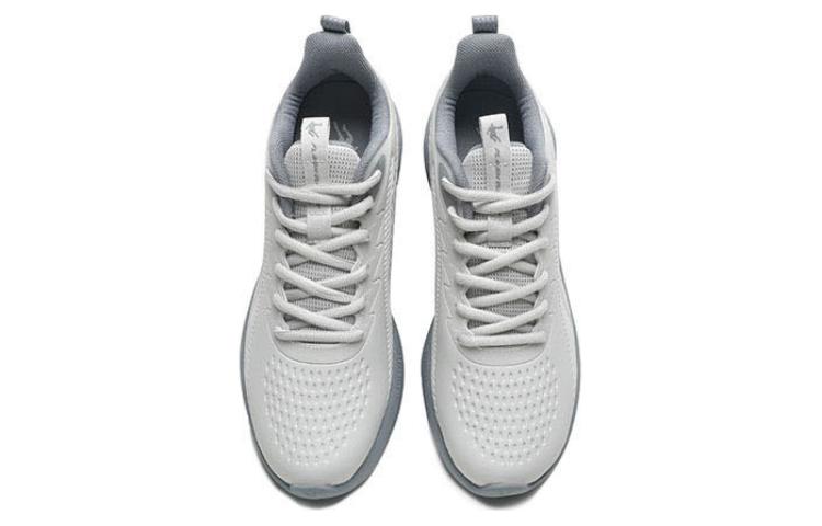 QIAODAN Slip Resistant Abrasion Resistant Low top Running Shoes Men’s Light Gray