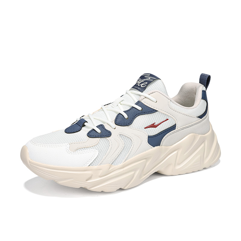 Erke Cushioning Slip Resistant Abrasion Resistant Low top Casual Running Shoes Men’s White Gray