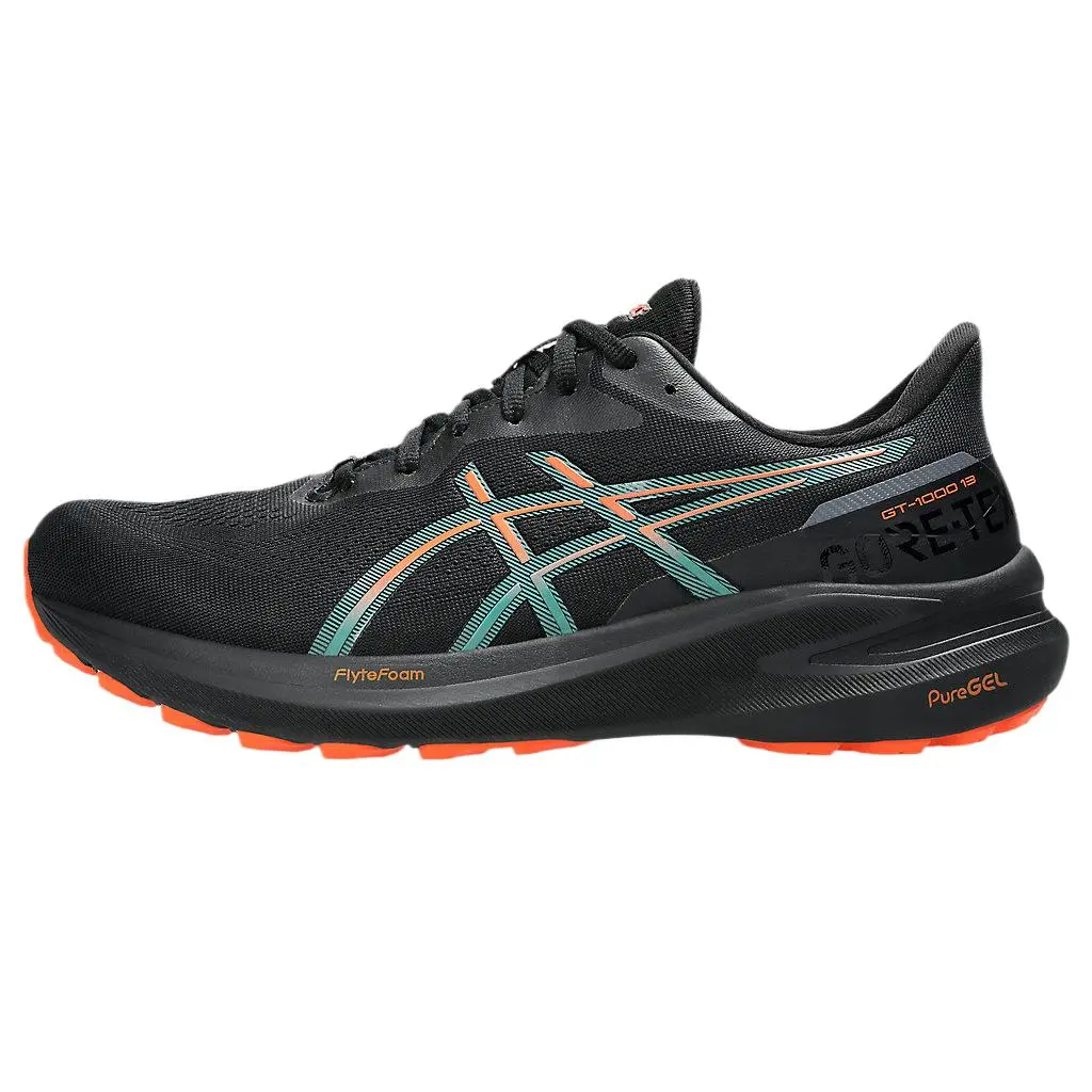 ASICS GT 1000 13 Gore Tex Black Nova Orange