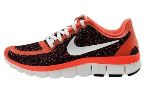 Nike Free 5.0 V4 Total Crimson Black Women's