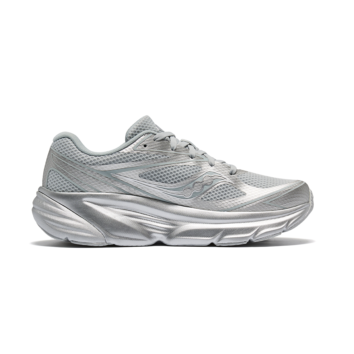 Saucony Guard AMR Low top Casual Training Sprint City Commuting Running Shoes Unisex Gray Silver