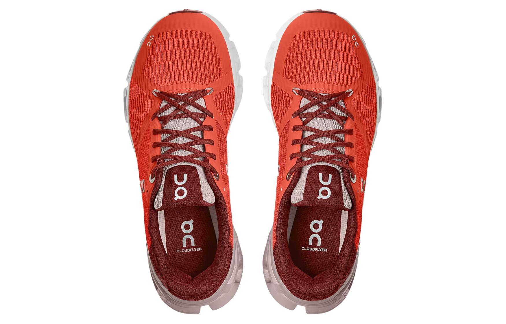On Cloudflyer Running Shoes Women’s Low Top Red